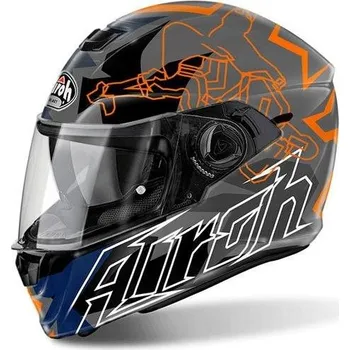 Helma na motorku AIROH STORM BIONIKLE STBI32 - šedá integrální ,vel.S