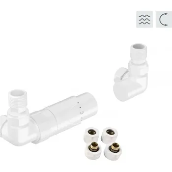 Radiátor HOPA - PRIME-SADA, universální rohový ventil - Barva - Bílá RDPRIMESADAW