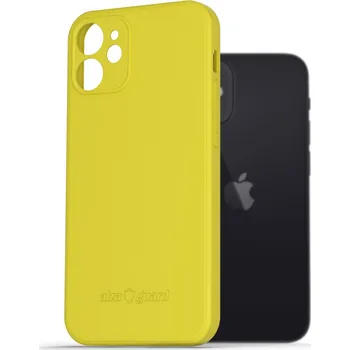 Pouzdro na mobilní telefon AlzaGuard Matte TPU Case pro iPhone 12 Mini žlutý