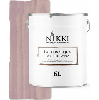 Lak na dřevo LAKYROBĚJCE NA DŘEVO 3V1 EXTRA LAZURA PUDROVÁ RŮŽOVÁ SATÉN 5L OCHRANNÁ UV