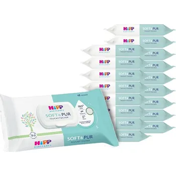 Dětský vlhčený ubrousek HiPP Babysanft Soft &Pur (18× 48 ks)