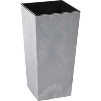 Lamela Květináč FINEZIA 40 × 40 cm, efekt beton-šedý