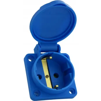 Elektrická zásuvka Hermetická Elektrická Zásuvka Doktorvolt šedá