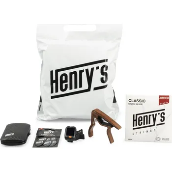 Hudební nástroj Henry's Classic pack - struny, kapodastr, ladička, trsátka, manikúra