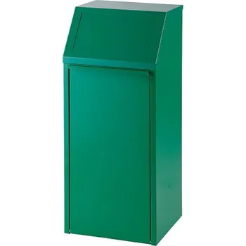 Odpadkový koš MEVA-TEC Výklopný koš na tříděný odpad zelený 70 l