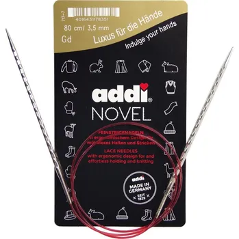 Nástroj na niť a příze Kruhové jehlice Addi Novel 100cm / 2,0 mm