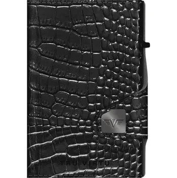 Peněženka Tru Virtu Click & Slide Croco Black, kožená