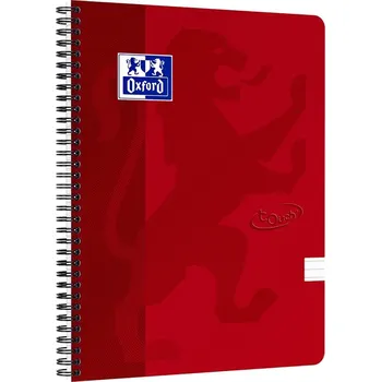 Zápisník OXFORD Nordic Touch A4+, 70 listů, linkovaný, červený