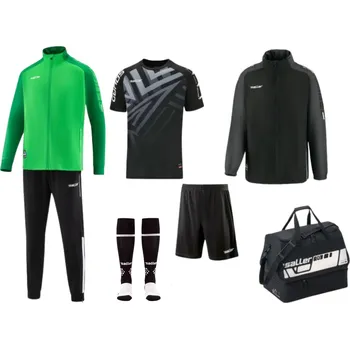 Saller X.72 II Tréninkový set BARVA: 221 tmavě zelená-zelená-bílá, Velikost: M Univerzální sportovní tréninkový komplet