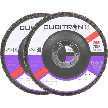 Brusný kotouč 3M Cubitron II Lamelový kotouč, průměr 115 mm, zrnitost 40+, 2 ks