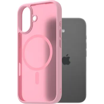 Pouzdro na mobilní telefon AlzaGuard Matte Case Compatible with Magsafe pro iPhone 17 levandulově růžový