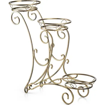 Stojan na květiny STOJAN NA KVĚTINÁČ FIORINA 79X79 CM ZLATÁ