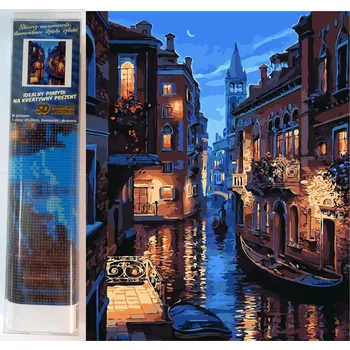 Diamantové malování Norimpex Benátský kanál 30 × 40 cm