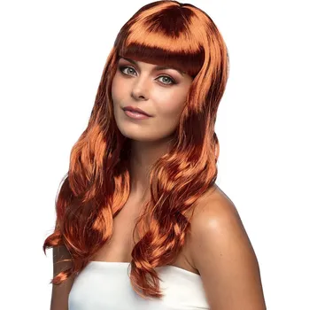Karnevalová paruka Boland Paruka dámská dlouhá měděný odstín