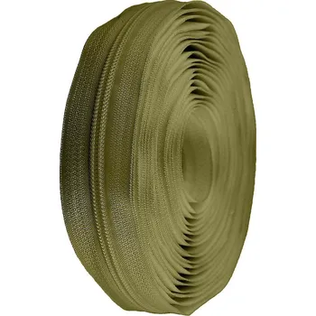 Zip Zip spirálový No 5 metráž pro jezdce typu POL, střední, 263 zelená khaki