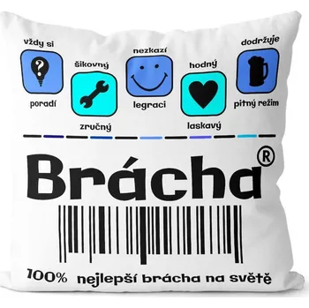 Polštář Impar Polštářek Brácha 100%