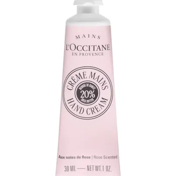 Péče o ruce L’Occitane Shea Butter Rose Hand Cream pečující krém na ruce s vůní růží 30 ml