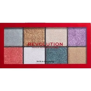 Přípravek na oči Paletka očních stínů Makeup Revolution Lisované třpytivé