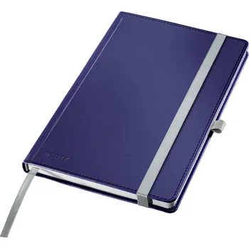 Zápisník LEITZ Style A5, tvrdé desky, čtverečkovaný, modrý