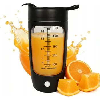 Moderní elektrický shaker USB na protein, kávu a mléko