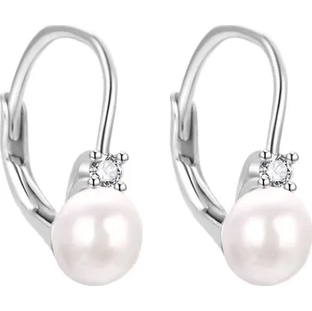 Šperk Agato Náušnice s pravou perlou AGT-E115LW-P (Ag925/1000, 1,75 g)