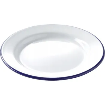 Talíř OLYMP smaltovaný talíř mělký 24 cm bílý
