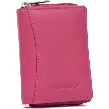 Peněženka Rovicky dámská peněženka z pravé kůže, růžová
