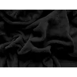 TEXTILOMANIE Prostěradlo mikroplyš Soft 90 × 200 cm černé
