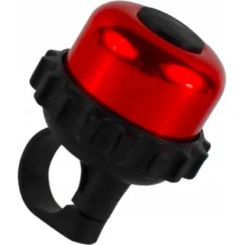 Zvonek na kolo Cyklistický zvonek na řídítka Veloxo Twist červený otočný - upevnění šroubem