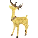 DECOLED LED světelný jelen, 150 cm, 161 teple bílých diod