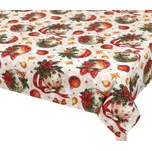 BELLATEX Ubrus Vánoce 132, 120 × 140 cm, vánoční ozodby zlaté