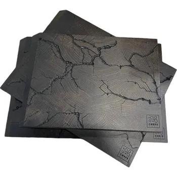 Kuchyňské prkénko Chefs Soul Lightstruck dark, 4 × 30 × 45 cm