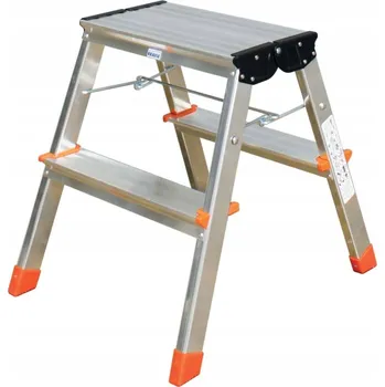 Žebřík Oboustranné skládací schůdky Krause Treppy 130020 2x2 do 150 kg