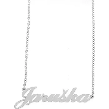 Náramek Ewena Řetízek z oceli se jménem Jaruška stříbrný