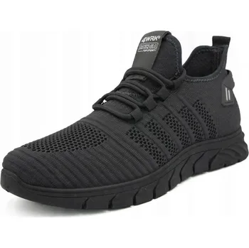 Pracovní obuv PRACOVNÍ POLOBOTKY PROFESIONÁLNÍ LEHKÉ OCHRANNÉ BOTY BOZP ČERNÉ VELIKOST 44 BOZP