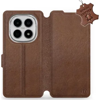 Mobiwear Kožené flip pouzdro pro Xiaomi Redmi Note 15 5G hnědé