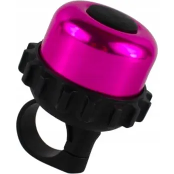 Zvonek na kolo Růžový otočný zvonek na kolo Veloxo Twist, upevnění na řídítka