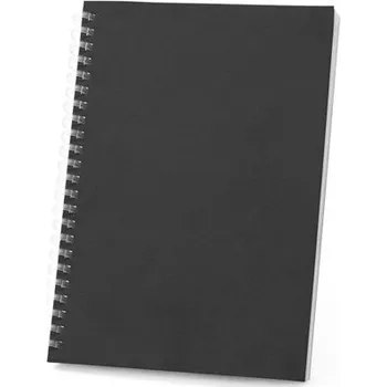 SCHILLER. Poznámkový blok A5 s flexibilním obalem, vyrobený ze 100% recyklovaného papíru - Černá