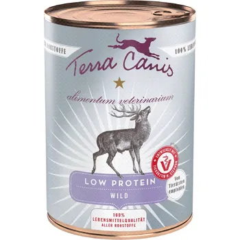 Krmivo pro psa Terra Canis Alimentum Veterinarium Low Protein 6 x 400 g - Wild