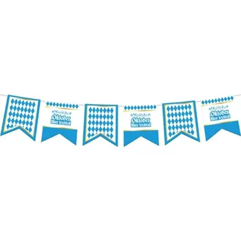 Vlajka Papírová girlanda Oktoberfest s vlaječkami – 10 m