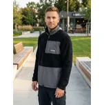 Pánská fleece mikina ALTISPORT HONOB MSWU307 ČERNÁ 4XL