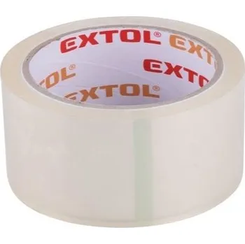 EXTOL PREMIUM páska lepicí tichá, transparentní, 48mm x 40m tl.0,046mm, PP/akryl lepidlo, 8856322