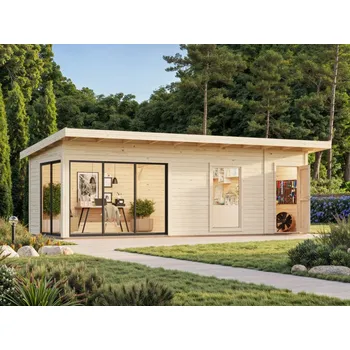 Zahradní domek Zahradní domek Andrea 21,1 m2 s posuvnými dveřmi s dvojitým sklem