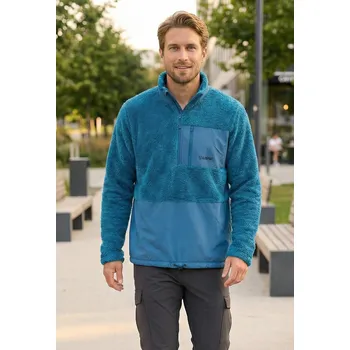 Pánská mikina Pánská fleece mikina ALTISPORT HONOB MSWU307 MODRÁ 4XL