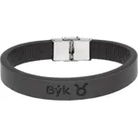 Ewena Kožený náramek černý se znamením Býk