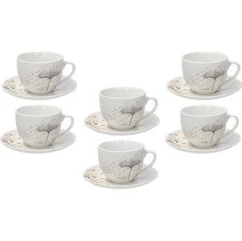 Tognana Sada šálků na čaj s podšálky 260 ml 6 ks MADISON POESIA