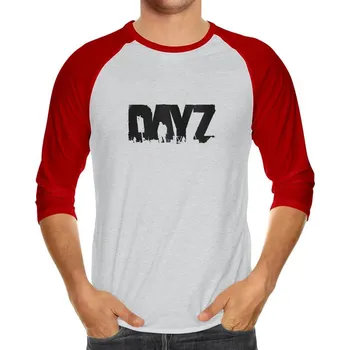 Pánské tričko DayZ Long Sleeve Gray/Red - tričko L
