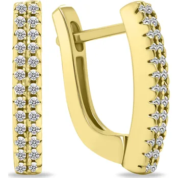 Oblečení a móda Brilio Silver Pozlacené náušnice se zirkony EA660Y (Ag925/1000, 2,7 g)