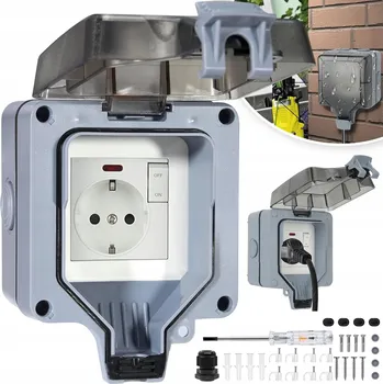 Elektrická zásuvka Elektrická Zásuvka hermetická YGKJ bílá