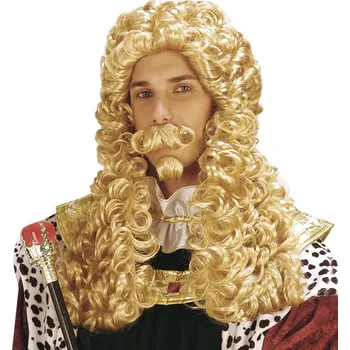 Karnevalová paruka Widmann Královská paruka s vousy blond
